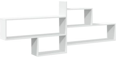 vidaXL Mensola a Parete Bianca 167,5x18x68 cm in Truciolato, scaffale a Muro, scaffale espositivo, espositore a Muro, scaffale pensile, espositore