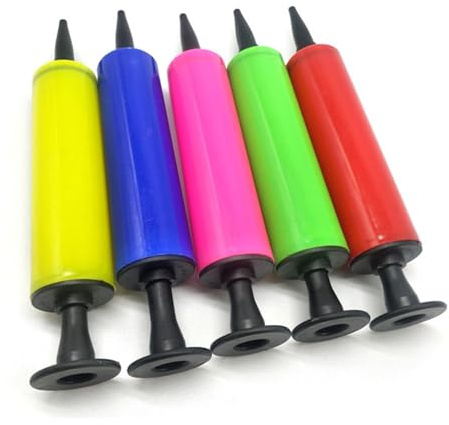 Tuxxjzm Pompe à ballon à main | Gonfleur de pompe à ballon avec pompe à air portable - Pompes portables soufflant d'air pour les fêtes d'anniversaire de mariage (couleur aléatoire)
