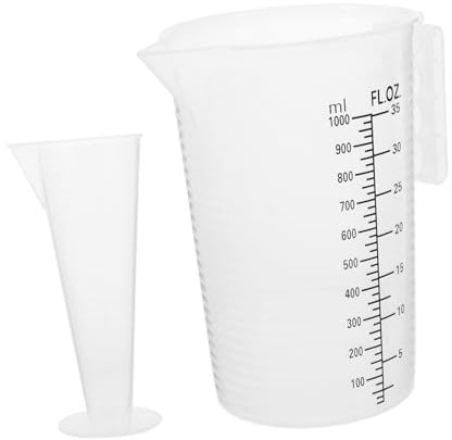 Cabilock 2piezas Taza Medidora Transparente Graduada Para Cocina y Repostería Incluye Vaso Medidor Práctico Báscula Para Medir Ingredientes El Hogar