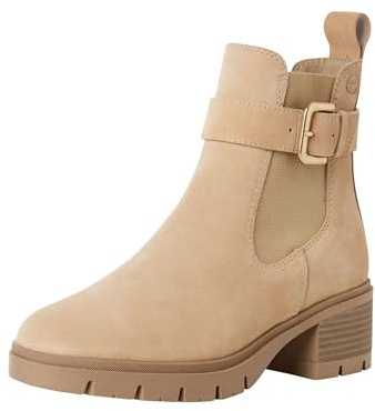 Tamaris Bottines Chelsea 1-25447-43 pour femme, beige, pointure 38, beige, 38 EU