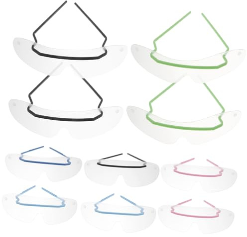 CIYODO 10 pezzi Occhiali Protettivi Usa e Getta per Occhi Uomo Donna Maschera Oculare Antivento Lenti HD per Protezione e Comfort