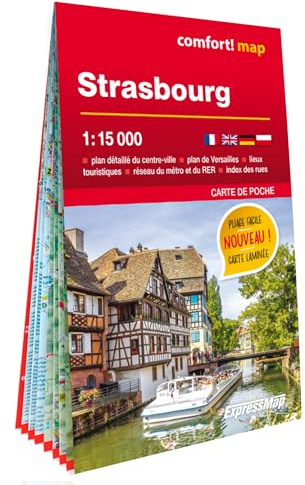 Strasbourg 1/15.000 (carte laminée format poche - plan de ville)