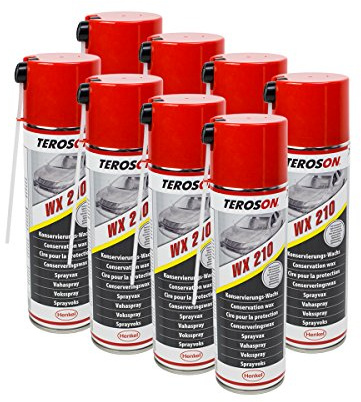 8X TEROSON WX Multi-Wax-Spray - Korrosionsschutz-Spray 795890 500 ml