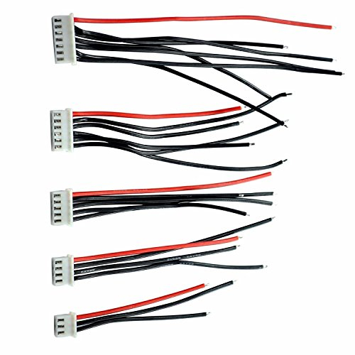 Youme 22 AWG 2-6S Lipo Battery Balance Charger Cable JST XH Connector Adapter Plug(10pcs 2s-6s(each 2pcs))