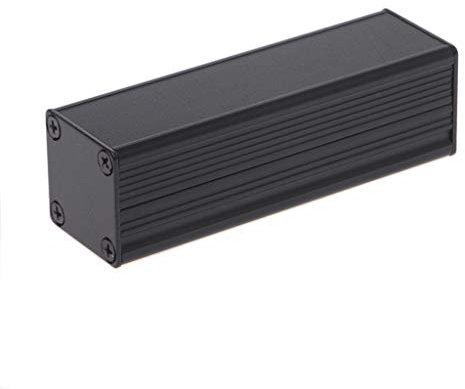 GUMEI Nuova Custodia in Alluminio per progetti elettronici estrusi Fai-da-Te Scatola di Giunzione Nera 80x25x25mm