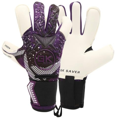 GK Saver Football Goalkeeper Gloves - MODESTY Series | Professional Soccer Goalie Gloves with Anti-Slip Palm and Removable Savefingers | Sizes 6-11 (MD04 No Savefingers, SIZE 10, Ambidextrous)