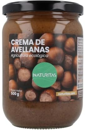 Crema de Avellanas BIO 500 g Naturitas Essentials | 100% avellana | Ideal para untar | Crema de avellanas natural