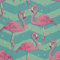 HEKO PANELS Stoff Oxford Wasserdichte Meterware Canvas-Stoff Polyester Stoff Zum Nähen Nähstoffe Dekostoffe Wasserabweisend Blickdicht Flamingos 1 Meter 155 x 100 cm, DX795