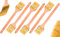 ToolSpace Pinceau à Calories Courbes | Pinceau pour radiateurs | Largeur 63 mm | Longueur Totale : 36 cm | Poils : Poils naturels denses| Manche : Bois de hêtre | 6 pièces