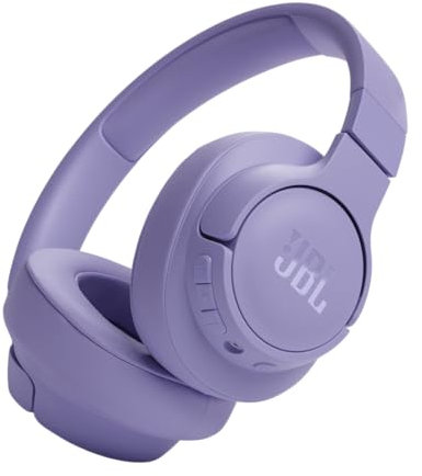 JBL Tune 720BT - Wireless Over-Ear Headphones with JBL Pure Bass Sound, Bluetooth 5.3, Up to 76H Battery Life and Speed Charge, Lightweight, Comfortable and Foldable Design (Purple)
