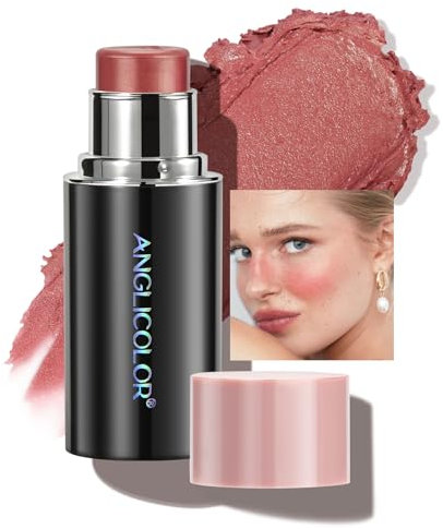 Anglicolor Blush Matte in Crema, Lisciante Stick, Non Grasso, Altamente Pigmentato, Profumo di Fiori, Idratare, Lunga Durata (#01, 6g)