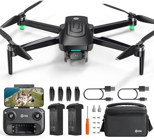 Holy Stone HS175G GPS Drone with 4K EIS Camera for Adults Beginner, 249g Foldable RC Quadcopter with Auto Return, Follow Me, 60 Mins Flight Time, Brushless Motor, 5G Transmission, Upgraded HS175D