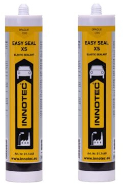 Innotec Easy Seal XS - Sigillante in silicone per sanitari, sigillante per interni ed esterni, silicone per sigillatura e stuccatura in sanitari e cucina, 2 pezzi