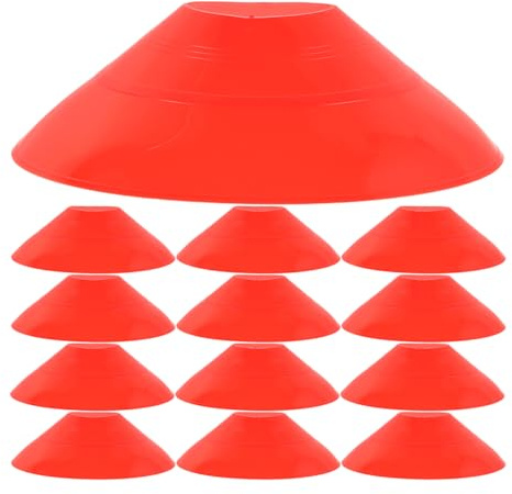 BESPORTBLE Conos De Entrenamiento FúTbol 25 Piezas Equipo Profesional para Agilidad Y Drills Entrenamiento Interior Exterior PE 8Cm