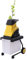 Broyeur électrique puissant 2500 W pour le jardin, diamètre de coupe de 1,7, broyeur électrique, broyeur silencieux, broyeur à rouleaux, broyeur électrique, bac de récupération de 45 litres + bac de