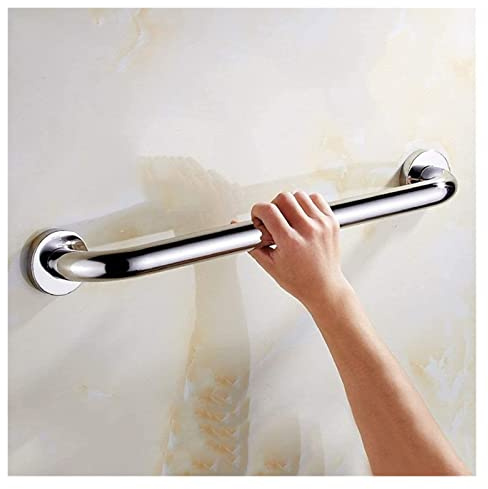 Agarraderas Barra de apoyo de acero inoxidable pulido for bañera, de seguridad, for montar en la pared, con asas antideslizantes de acero, for personas mayores, con asa recta antideslizante for ducha.
