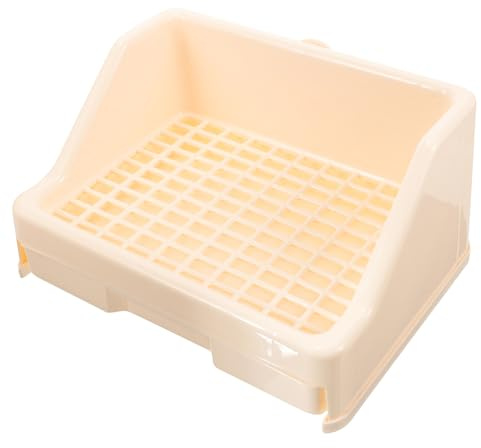 VANZACK Lettiera per Conigli Rimovibile Toilette per Gabbia Antispruzzo Adatta Criceti Porcellini Topi Realizzata in Plastica Sicura