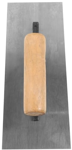 Ciieeo Llana Manual de Hormigón Mango de Madera 200 MM Herramienta Manual para Albañilería Llana de Acabado Resistente para Enyesar y Alisar Paredes Construcción