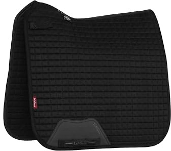 LeMieux Suede Dressage Square - Equestrian Saddle Pad - High Wither - Black - Small/Medium