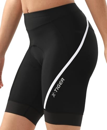 X-TIGER Short Cycliste Femme avec Rembourré pour Cuissard Velo Short VTT