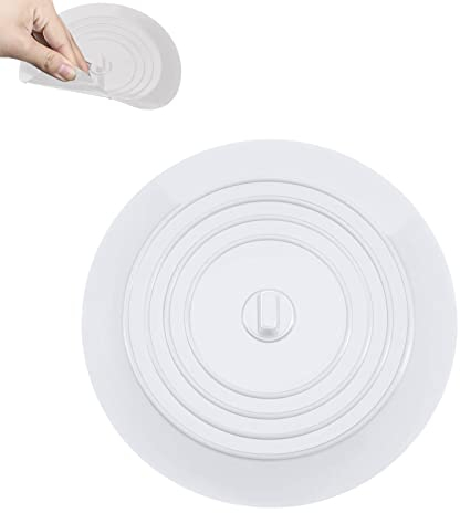 zoerbufan Bouchons pour Baignoire Silicone, 15cm Bouchon de Vidange, Bouchon Evier de Cuisine, Bouchon D'évier pour Douche, Baignoire, Lavabo, évier, Crépine de Vidange (Blanc)