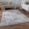 Paco Home Teppich Wohnzimmer Schlafzimmer Kurzflor rutschfest Weich Vintage Orientalisch Mandala Modern Bordüre Ornament, Grösse:120x160 cm, Farbe:Grau
