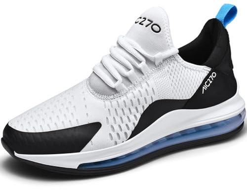WOWEI Scarpe da Ginnastica Uomo Scarpe da Corsa Running Sportive Air Sneaker Palestra Camminata Casual Jogging Outdoor Fitness Scarpe da Lavoro Comode Leggere Traspiranti (Scarpe-1, 46EU)