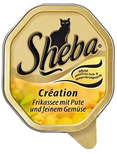 Sheba Schale Frikassée mit Pute und feinem Gemüse 32x100g