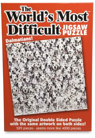 Paul Lamond Games Worlds Most Difficult Jigsaw Puzzle Dalmatians, white and black