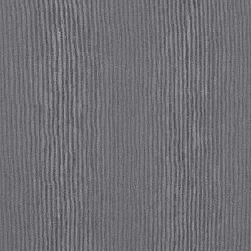 Kt KILOtela - Tessuto Canvas Tinta Unita, Solidità alla Luce, Rivestire, Foderare, Divani, Tavolo, Sedia, Cuscini, Borse, 100 cm Lunghezza x 280 cm Altezza, Grigio Scuro - 1 Metro
