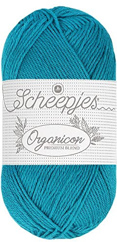 Scheepjes - Scheepjes 263 Tief Azurblau Organicon Garn - 5x50g