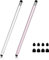 Stylus Pens for Touch Screens (2 Pack), 2 in 1 Rubber Stylus Touch Pen for Tablets, iPad Pro, iPad Air, Smartphones, Samsung Galaxy with 8 Replace Tips