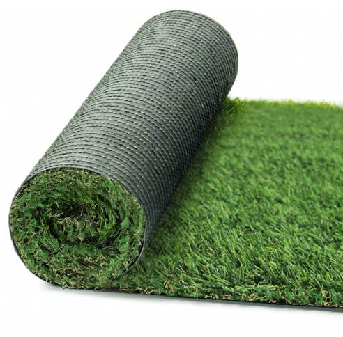 OLIVO.Shop - Erba Sintetica per Esterno, Erba finta, Rotolo, Effetto Vero Prato Sintetico 30 mm LUXURY GRASS GREEN (1x3 mt)