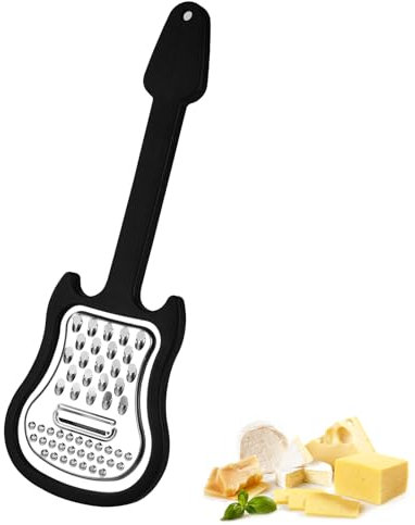 Lyreh Grattugia per Formaggio Manuale, Grattugia in Acciaio Inox con Manico Multifunzionale a Forma di Chitarra Affettatrice da Cucina Zester per Formaggio, Verdure, Frutta, Insalata