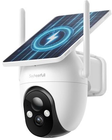 Socheerfull 2K Camera Surveillance WiFi Exterieure sans Fil Batterie