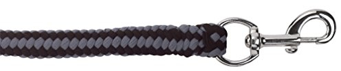 Führstrick Hippo m. Karabiner schwarz/Silber