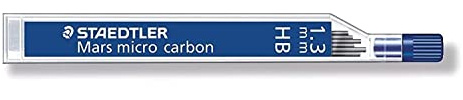 Staedtler 1.3 mm HB Leads for Mars Micro Mechanical Pencil (Pack of 6)