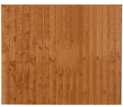 Forest Garden 6ft x 5ft (1.83m x 1.54m) Closeboard Fence Panel - Pack of 3
