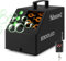BeamZ B300LED Seifenblasenmaschine mit Fernbedienung, farbigen LED´s, 10.000 Bubbles pro Minute, 25 Watt, Bubble Machine mit Handgriff, Seifenblasen Hochzeit Machine, Luftblasenmaschine, Schwarz