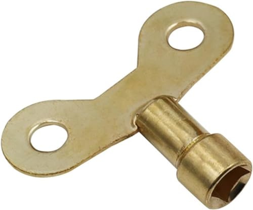 Yellow Radiator Plumbing Bleed Bleeding Key Solid Brass Radiator Plumbing Keys Metal For Venting Air Switch Spool Radiator Keys For Bleeding Old Home Radiator Hand Tools Tools and Home Improvement