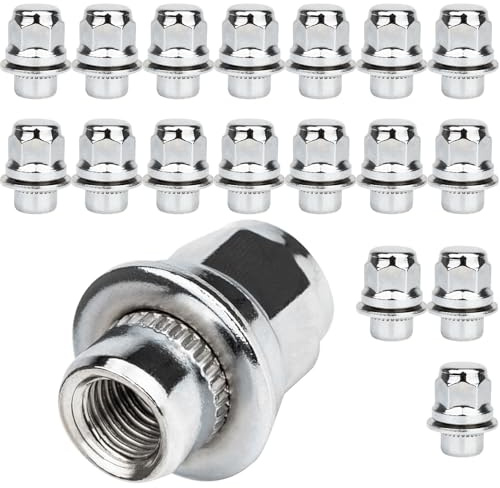 GAsuppply 20 x Tuercas de rueda I M12x1,5x37mm con asiento plano I Compatibles con 4Runner, Camry, Highlander, Prius, Sienna, Lexus CT200h, HS250h y GS450h