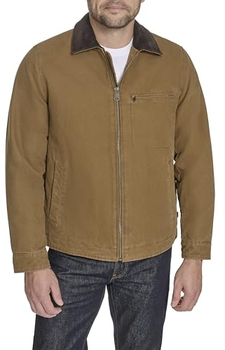 Levi's Men's Cotton Depot Jacket with Corduroy Collar, Worker Brown, XX-Large