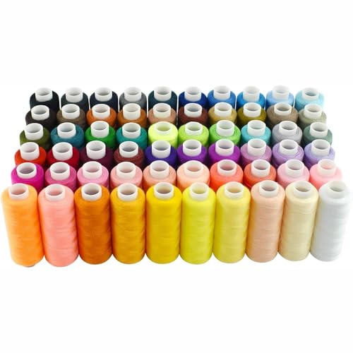 Fil à coudre en polyester, 60 couleurs, tout usage, 227,7 m, accessoires de couture pour machine et broderie à la main