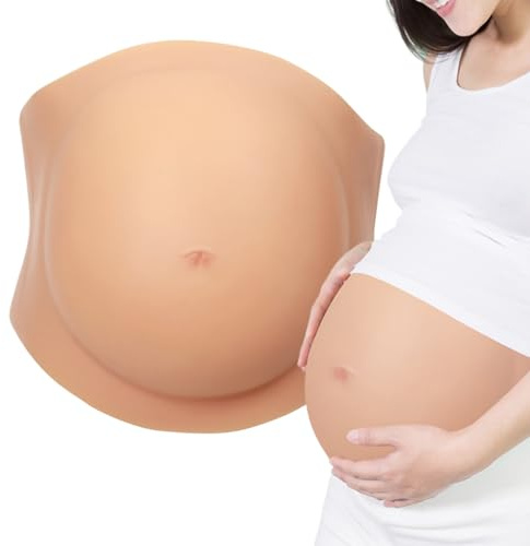 Pregnancy Cosplay Belly - Silicone Pregnant Belly Costume,pregnancy Costume Bellys,Funny Prank Accessory | Lightweight Practical Joke Item,for Office Home Party Stage Photography Filming Performance