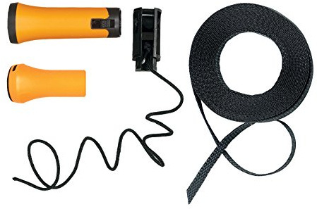 Original Ersatz-Griff und Seil für Fiskars Bypass Teleskop-Schneidgiraffe UPX82, Schwarz/Orange, 1026297