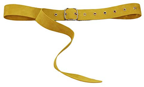 JIER Damen Gürtel Frauen Ledergürtel Jeansgürtel Anzugsgürtel Hüftgürtel Leder Gürtel Damengürtel Taillengürtel Stoffgürtel Belt Hosengürtel (Gelb)