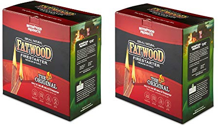 Better Wood Products Natural Pine Fatwood Firestarter Sticks, 5 Lb, 2-Pack
