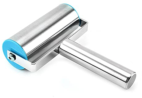 Mattarello in metallo antiaderente per pasta in acciaio inox, mattarello per pasta e pizza, strumento da cucina per fondente, biscotti, impasto, pizza, dolci, pasta, biscotti, torte