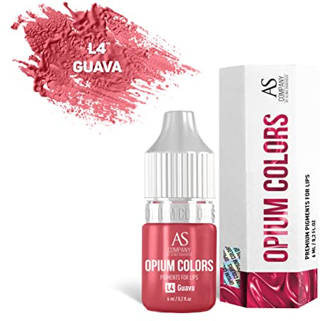 Permanent läppmakeup pigment L4-GUAVA 6 ml (OPIUM COLORS)