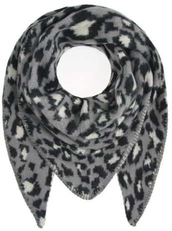 Majea Damenschal Winterschal Strickschal Damen Schal (880043) (grau 8)